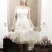 Bridal Boudoir Petticoat, Vintage Sheer Ivory Slip with Satin Ribbon and Bow, Wedding Dress, Bridal Gown, Ready to Ship