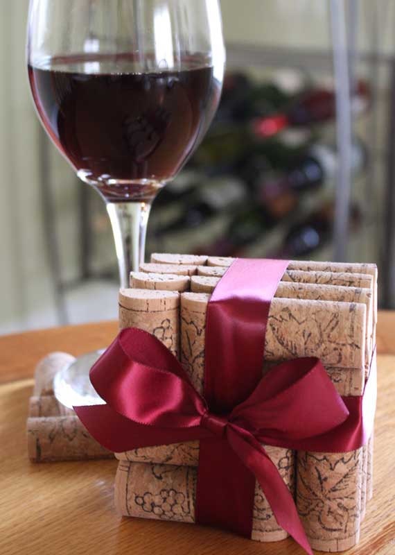 Wine Cork Coasters - Set of 4