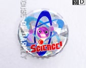 Science holographic adorable atomic model pin for science geeks