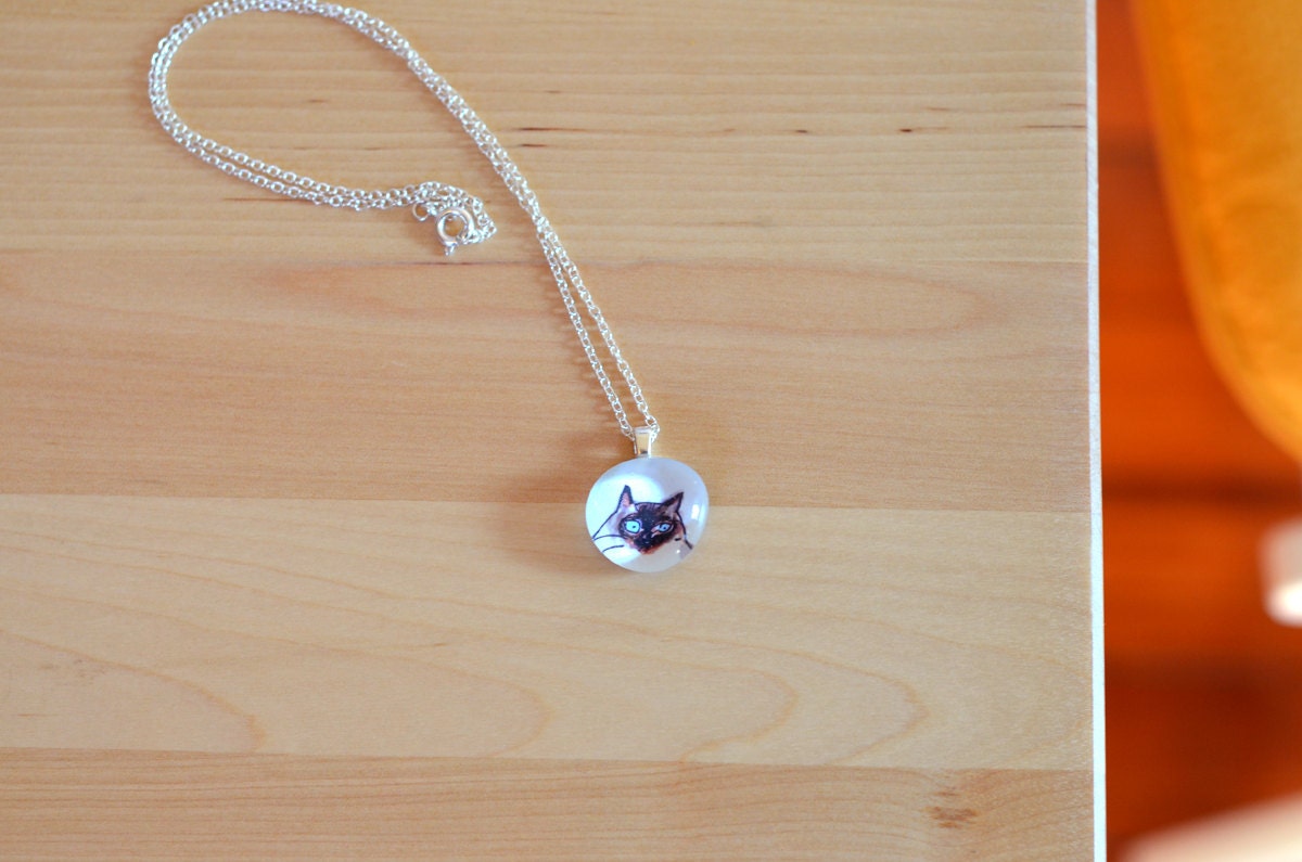Siamese Cat Necklace