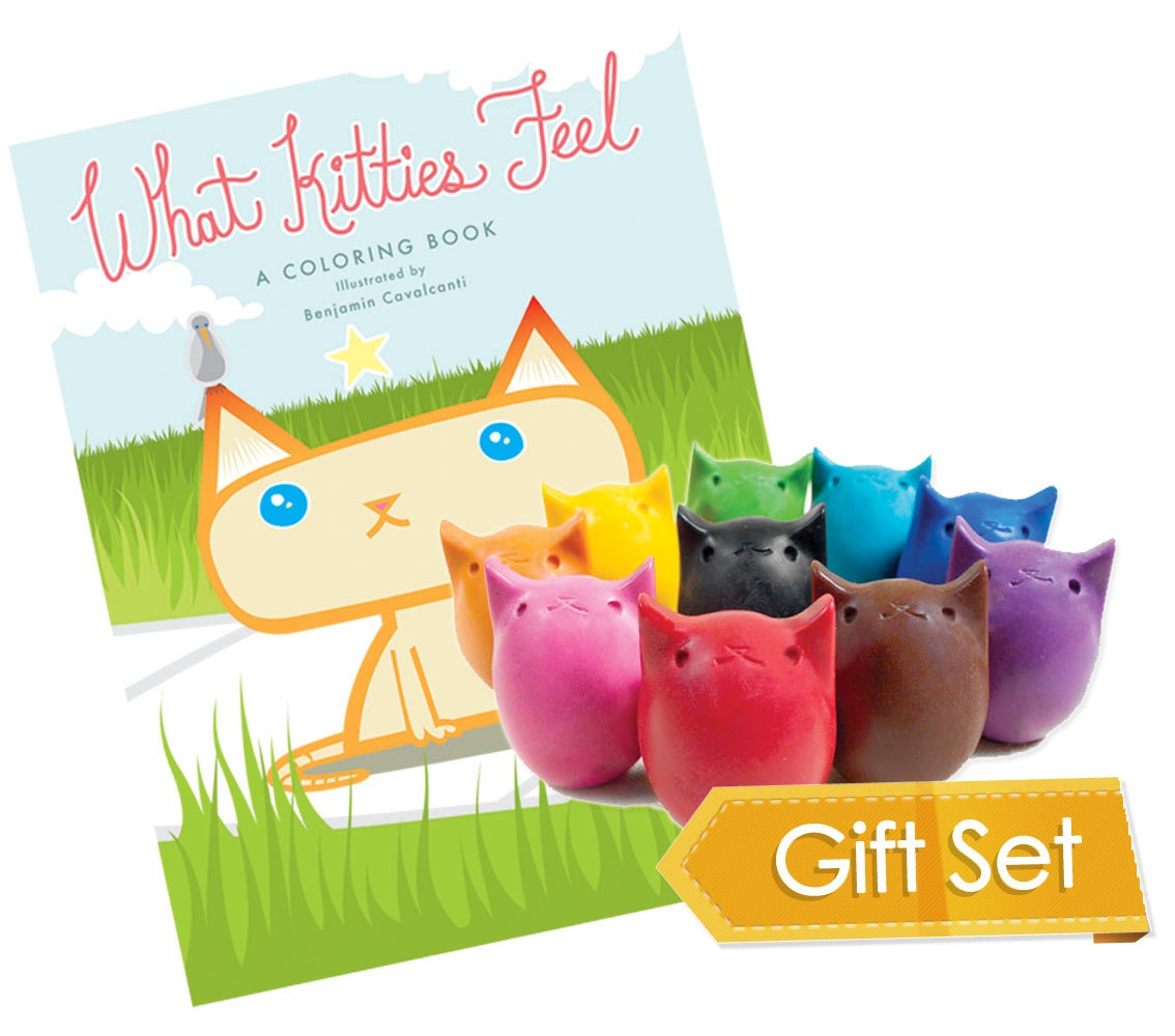 Full Gift Set- Beeswax Crayons & Coloring Book
