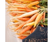 farmer's market photograph / carrots, organic, food, thanksgiving, kitchen decor, orange, vegetable, harvest / carrots / 8x10 fine art photo