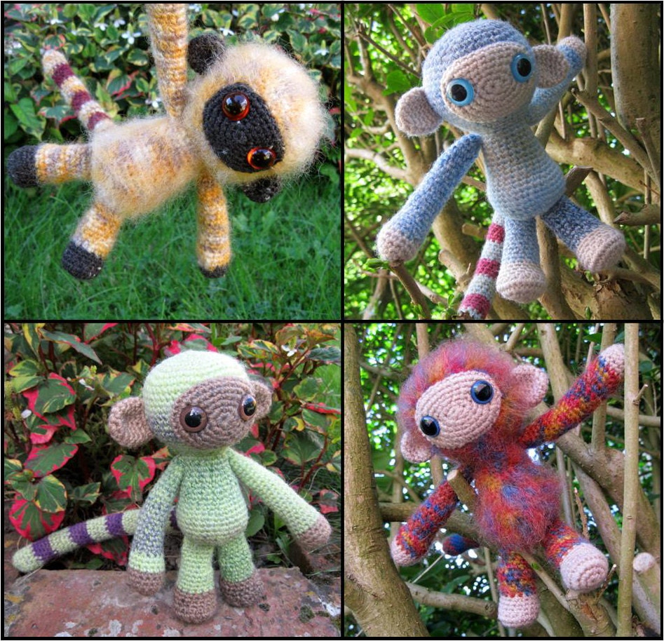 PDF of Woolly Monkey Amigurumi Pattern