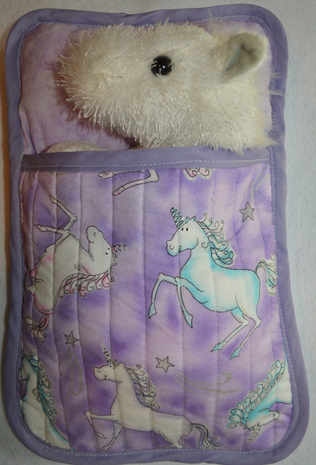 Quilted Sleeping Bag for Dolls or Plush Animals