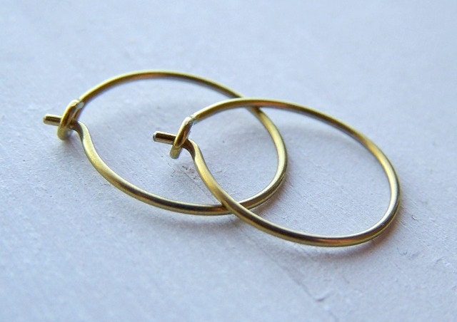 Niobium Simplicity - Niobium Hoop Earrings