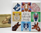 Art Card 'Life is better with friends'