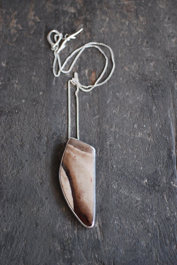 Dollybird Petrified Wood Necklace