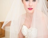 Bridal Veil, Veil, traditional veil, Wedding veil , elbow length veil