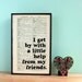 Typographic Beatles Lyrics Dictionary Art Print on Antique Book Friend's Thank You Gift