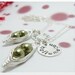 Peas in a Pod - Best Friends Necklaces with Personalized Name Tag
