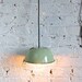 Vintage Upcycled Industrial  Enamel Light