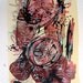 Original Expressionist Art Painting Fine art abstract circles