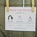 Timeline Save the Date Wedding Card