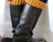 Pom Pom Boot Cuff - Crocheted Pom Pom Boot Cuff Winter Fashion Pick Your Color