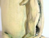 Sculptural earthenware teapot. Large.