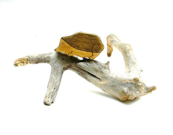 hedgehog waldorf toy - wooden waldorf animal - forest animal toy