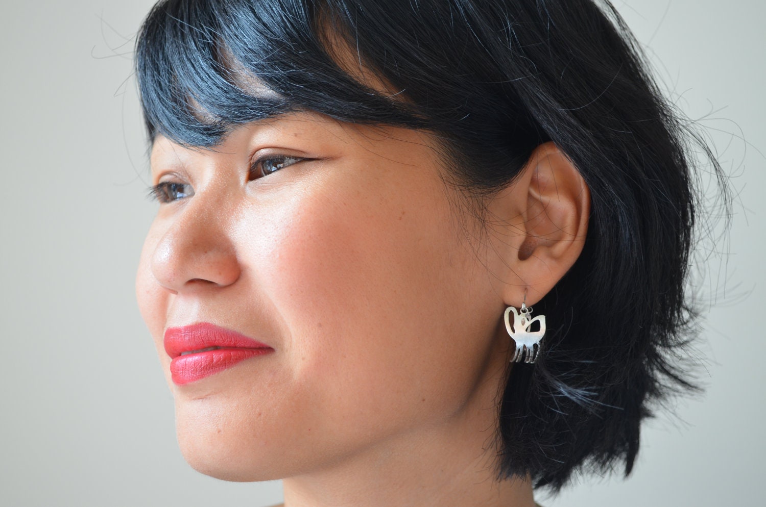 Sterling silver hoop earrings