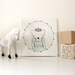 POLAR CUB PRINCESS // tiny polar bear portrait // original one of a kind illustration on canvas // sweet nursery and kids room art
