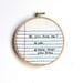 Cross Stitch Notebook Paper Wall Hanging : do you love me / made to order / rugglesmade