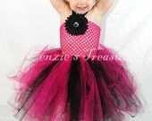 Hot Pink Diva Crochet Tutu Halter Dress - Size 2T to Girl's Size 6 - Can Be Worn Different Ways