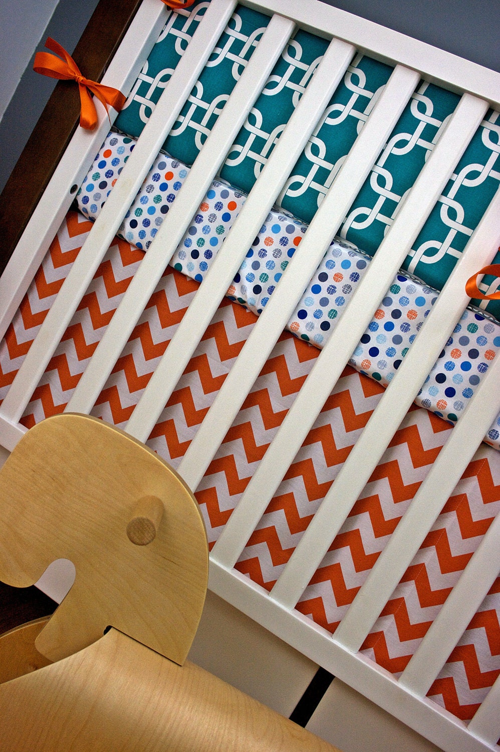 Bumper/ Sheet/ Skirt/ Minky Crib Blanket (Custom Crib Bedding Set)