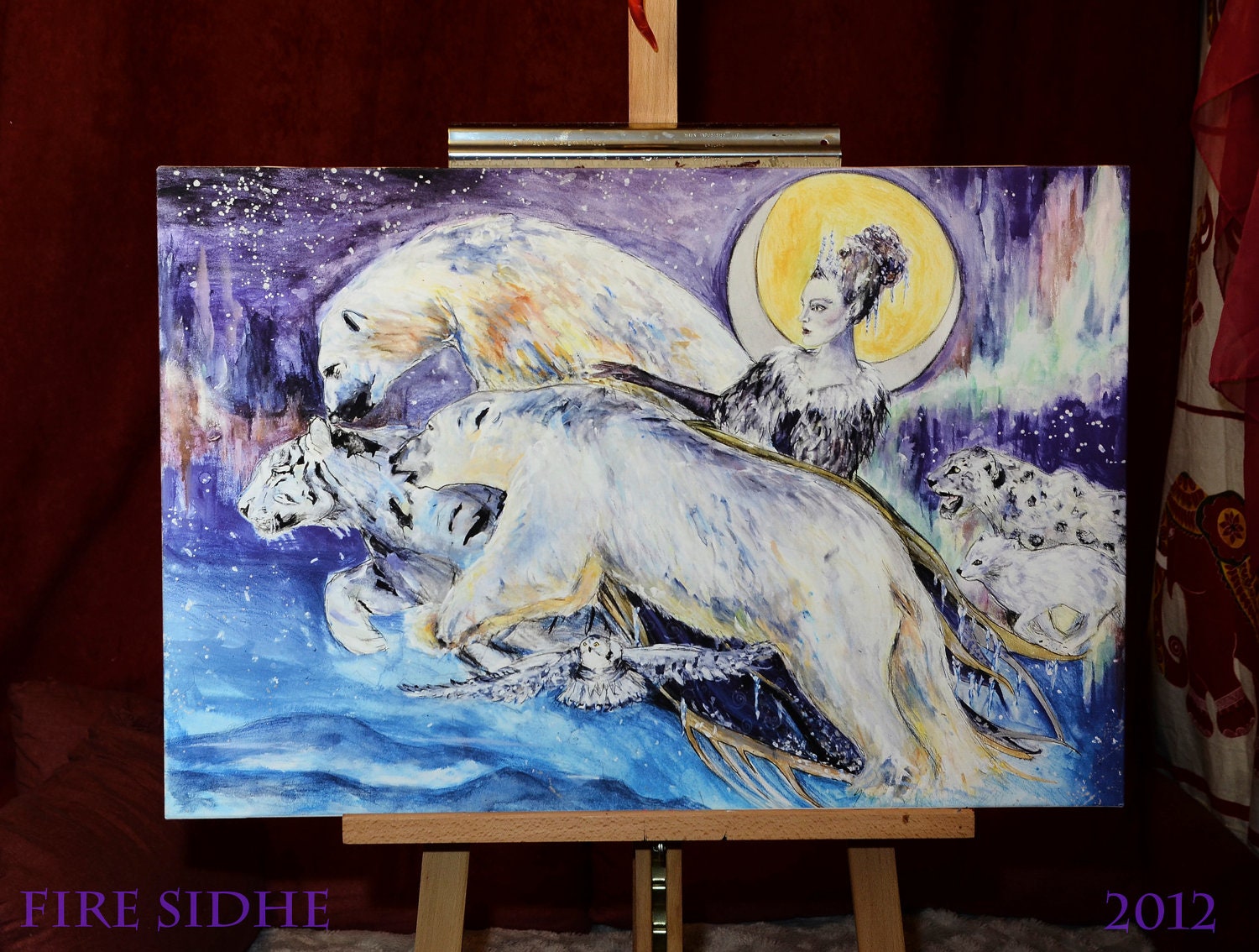 The Snow Queen  -  Beautiful Large Canvas Print  - 30" X 20"