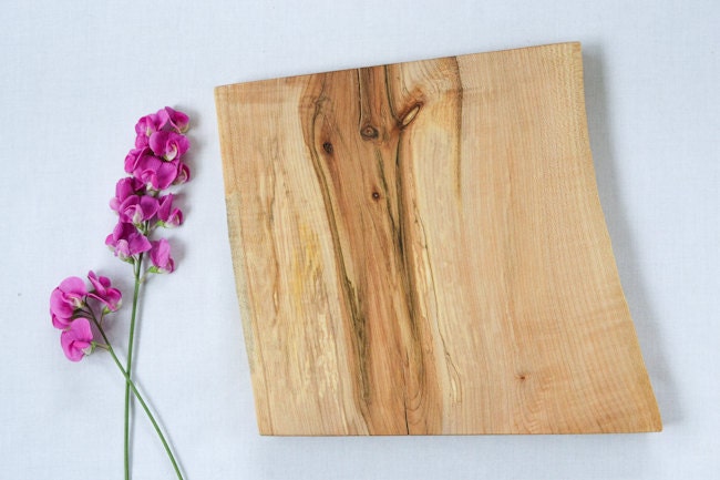 Woodland Cutting Board, Natural Edge Salvaged Maple 608