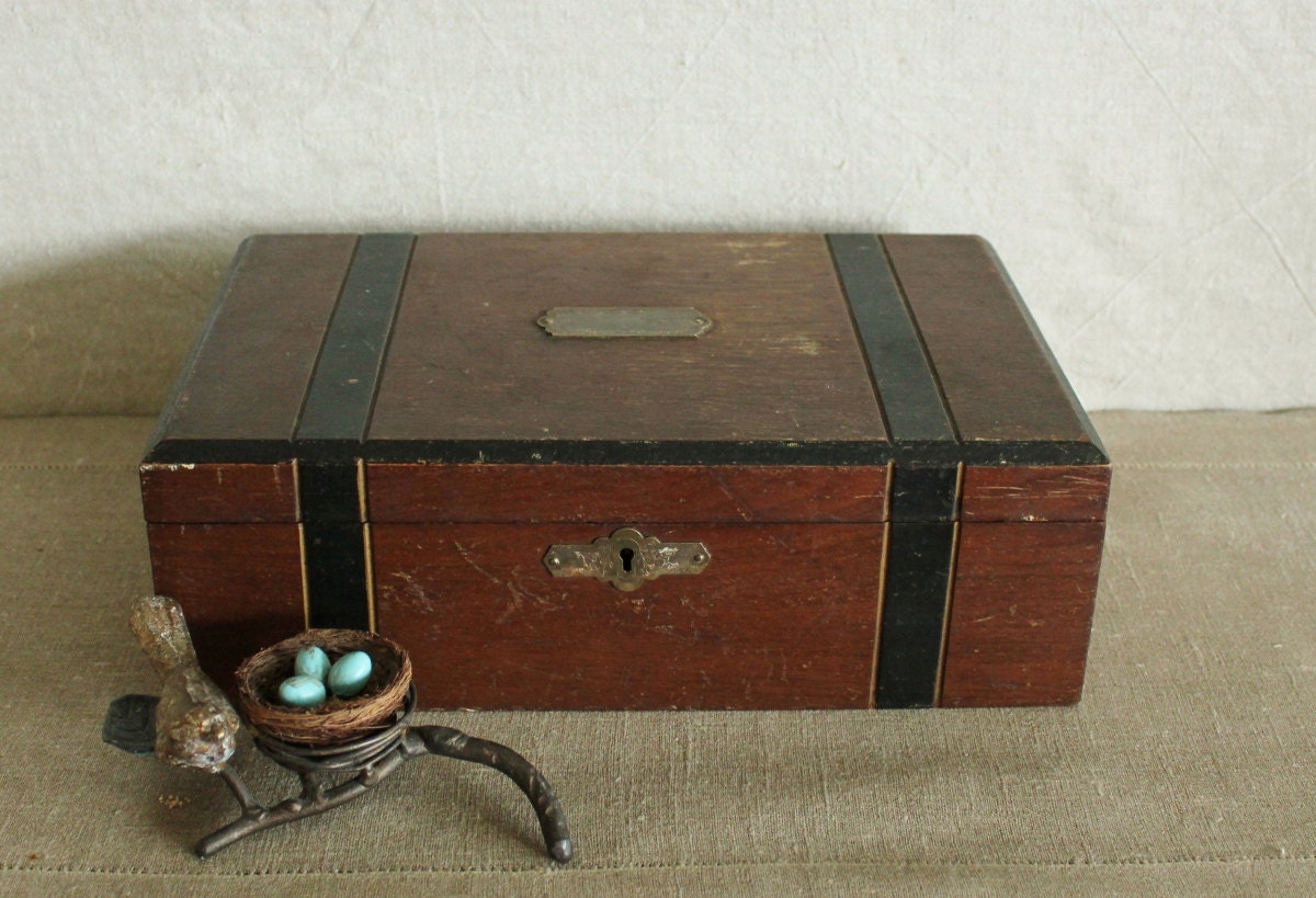 Antique Wood Jewelry Box