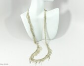 Deluxe Fringe, Layered, Super-fine Sterling Silver Chain Necklace, AC0561 By Ashley Childs