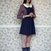 Pinafore dress, Blue dress, Jumper dress, Womens dress, Navy dress, Blue pinafore dress, Blue jumper dress, ON SALE