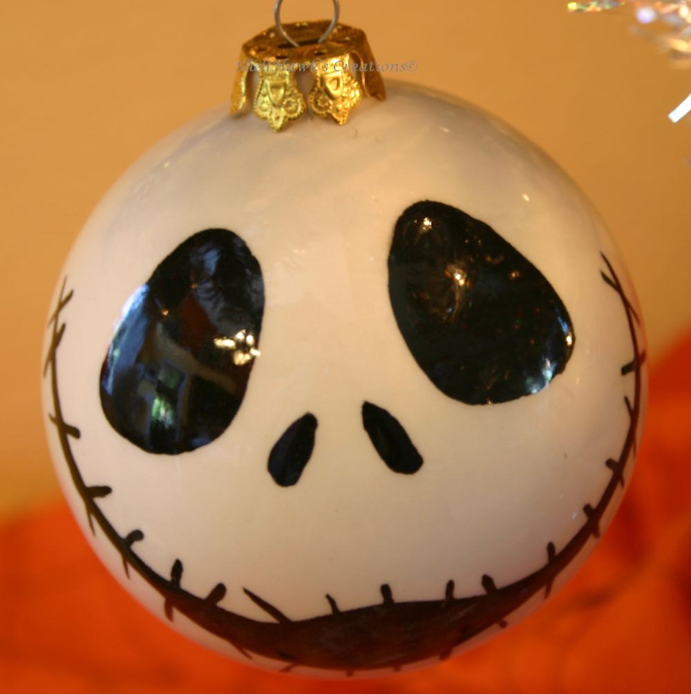 Skeleton Face Halloween Christmas Ornament