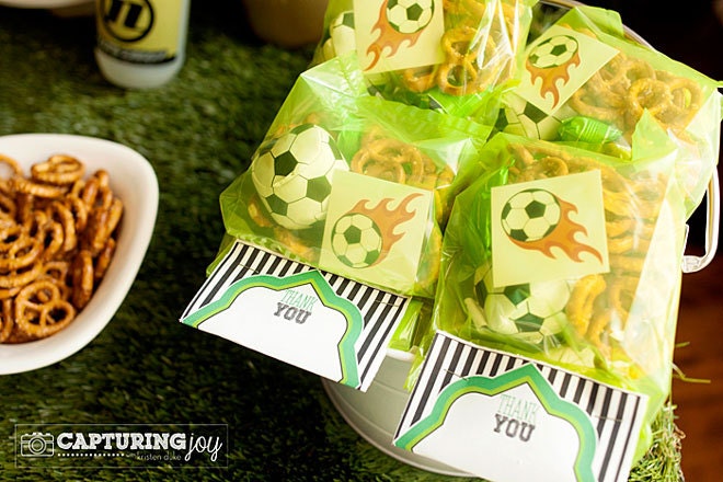 Soccer Party PRINTABLE Fold Over Tags by Love The Day Il_570xn