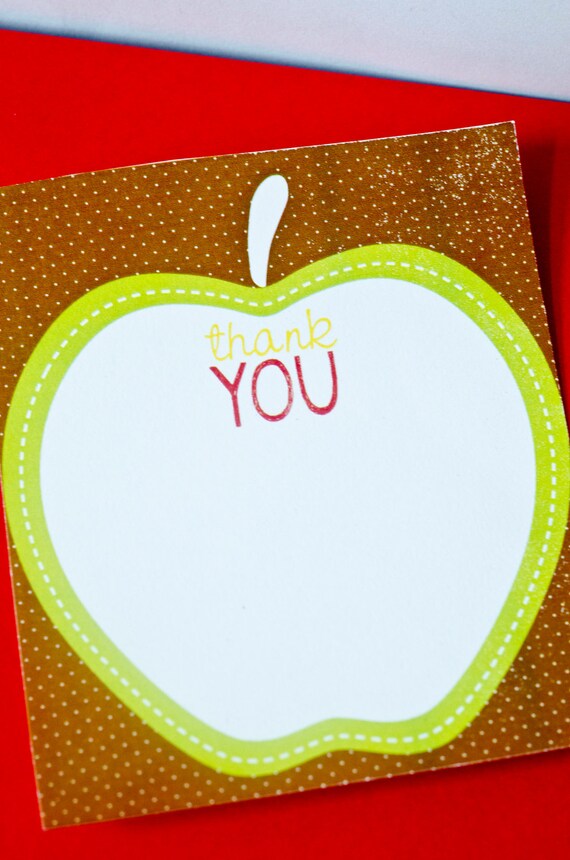 Apple Party PRINTABLE Thank You Cards by Love The Day Il_570xn