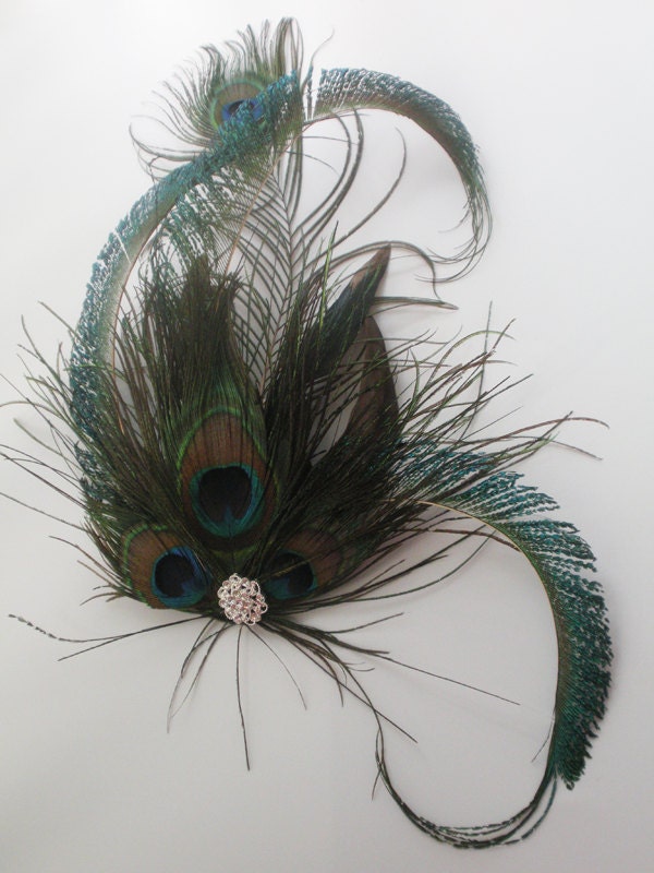Peacock Feather Fascinator
