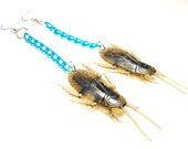 40% OFF - Long Realistic Cock Roach Earrings