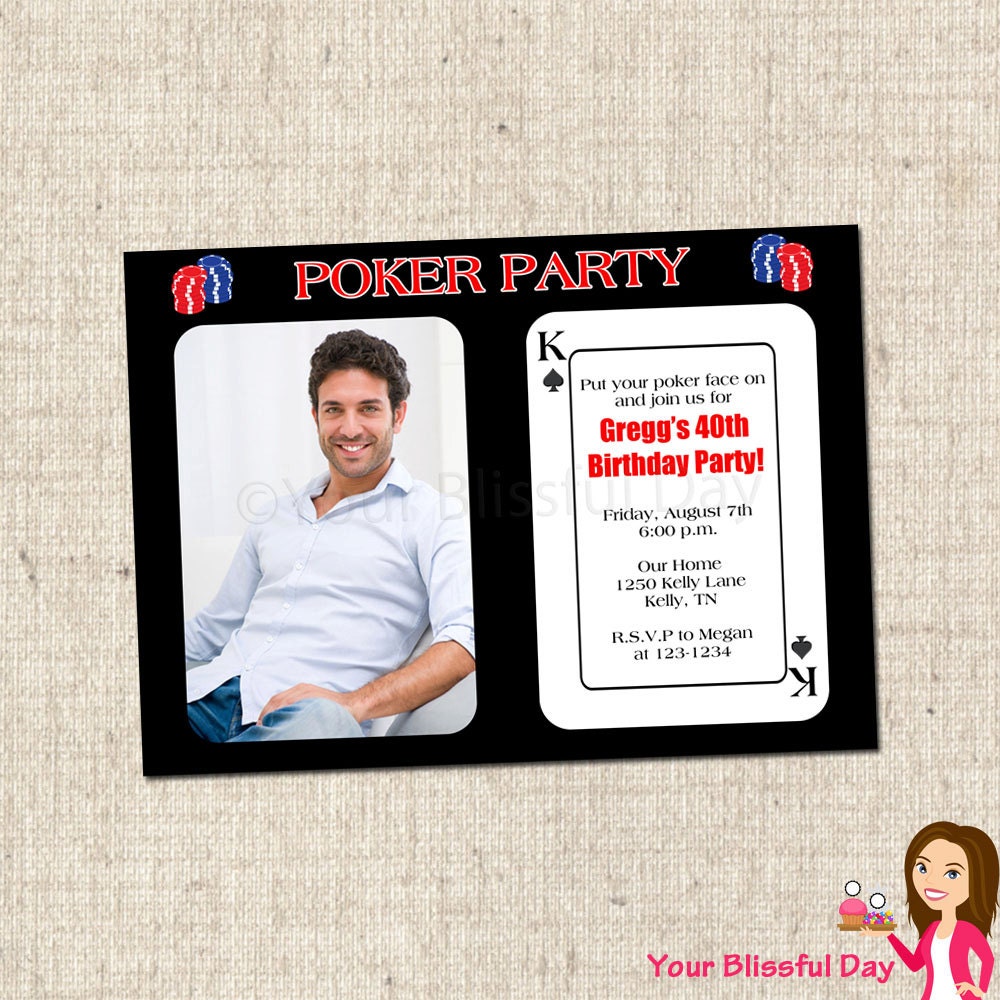 PRINTABLE Poker Party Invitations Il_570xn