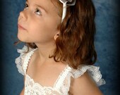 Grey fabric flower rose headband. Vintage Wedding Hair Flower Flowers Antique flower Lace Pearl Head Piece