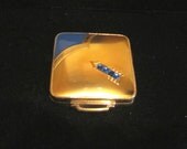 Vintage Compact Powder Compact Art Deco Compact Mirror Compact Rhinestone Compact 1930's Compact Enamel Compact Rouge Compact