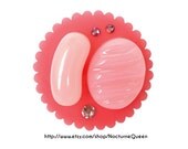 Pink Jelly Bean and Hard Candy Acrylic Ring