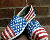Stars & Stripes Forever Custom TOMS Shoes by Artistic Soles