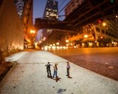 Arrest Under the "L" Train (8x12)