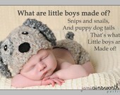 Newborn Puppy Hat  and Diaper Cover Set , Vintage Inspired Puppy Set, Newborn Baby Crochet PHOTO PROP