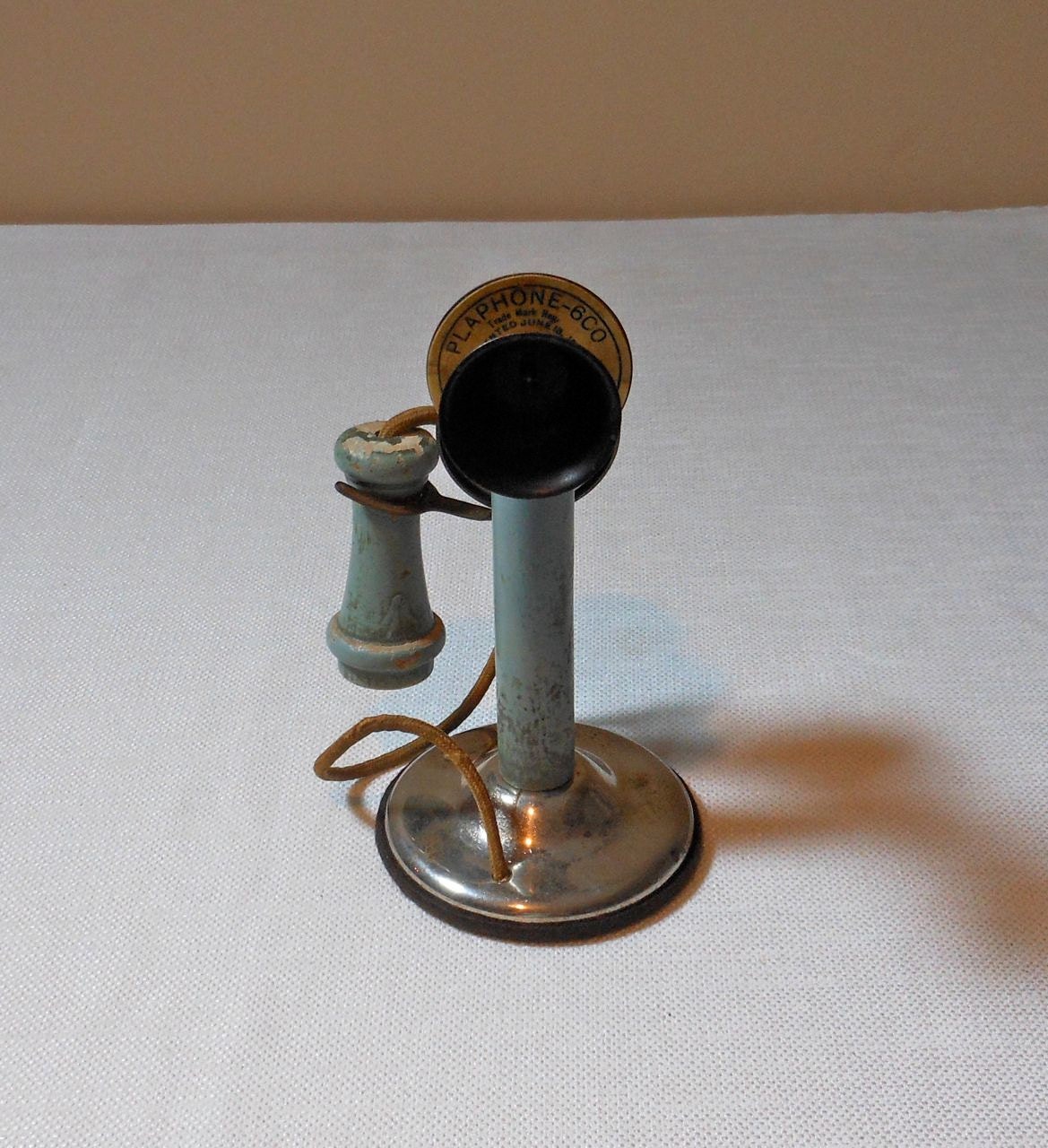 Vintage Gong Bell Company Plaphone 600 Toy Phone by by 2cool2toss