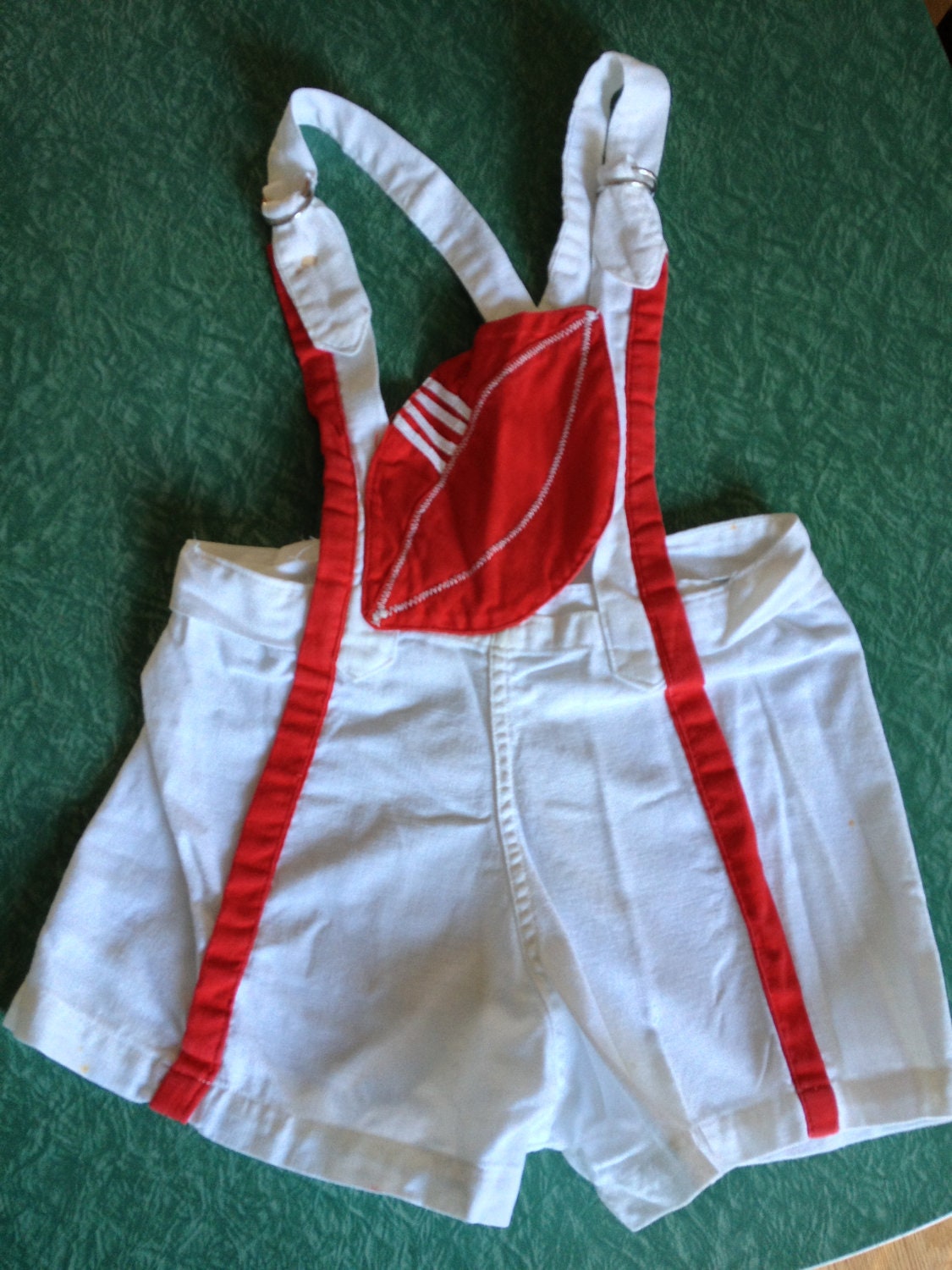 1950s red and white football jumper