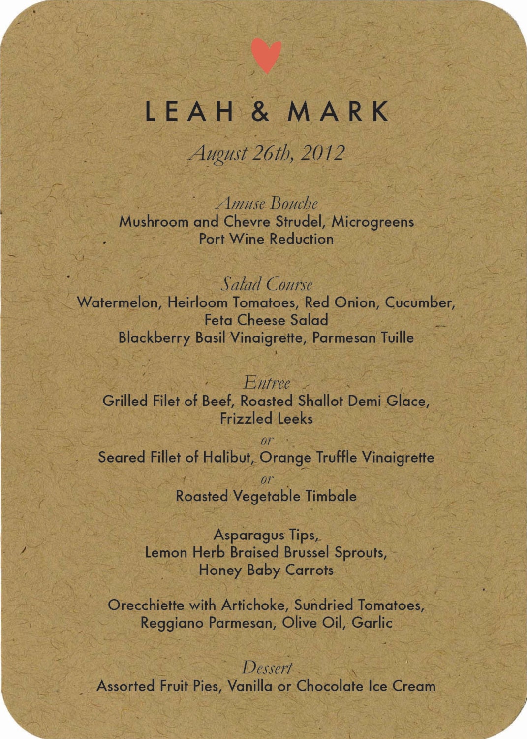 Heart Menus