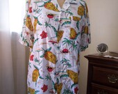 Day-O 1960s Banana Boat Rayon Hawaiian shirt mens L or womens XL