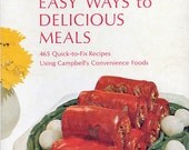 Vintage Cookbook 1960s CAMPBELL'S SOUP Spiral Recipe Book