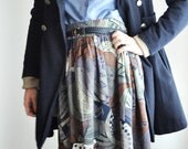 viscose neutral skirt