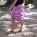 Victorian Style Bustle Skirt with Drawstring Gathered Panels - Lily