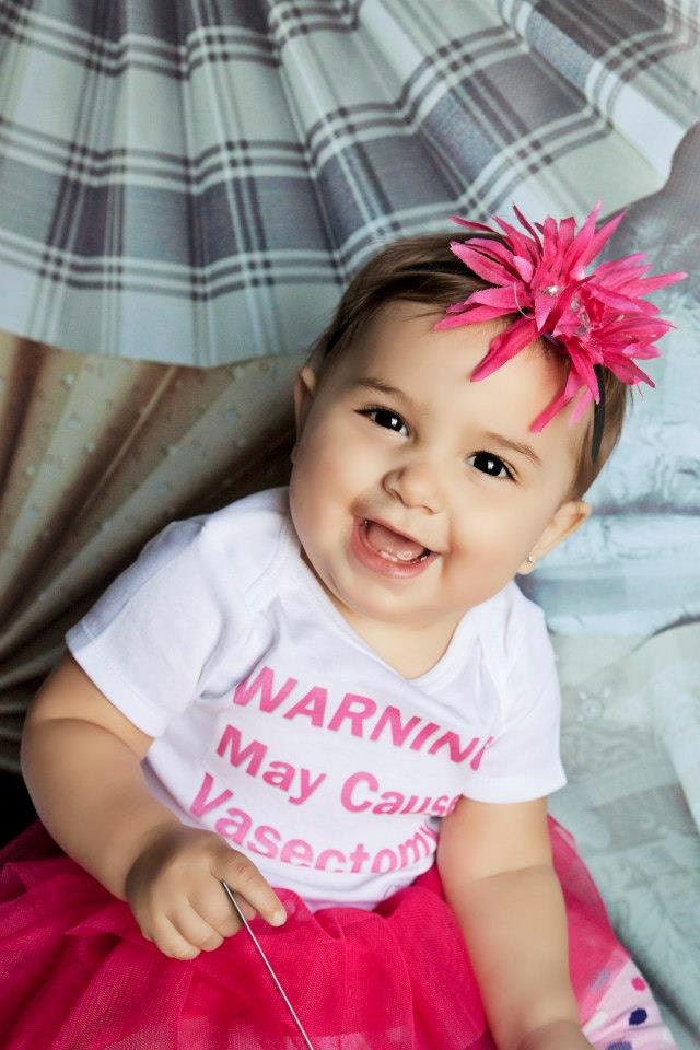 WARNING: May Cause Vasectomy - Funny Baby ONESIE - Your Color Choice